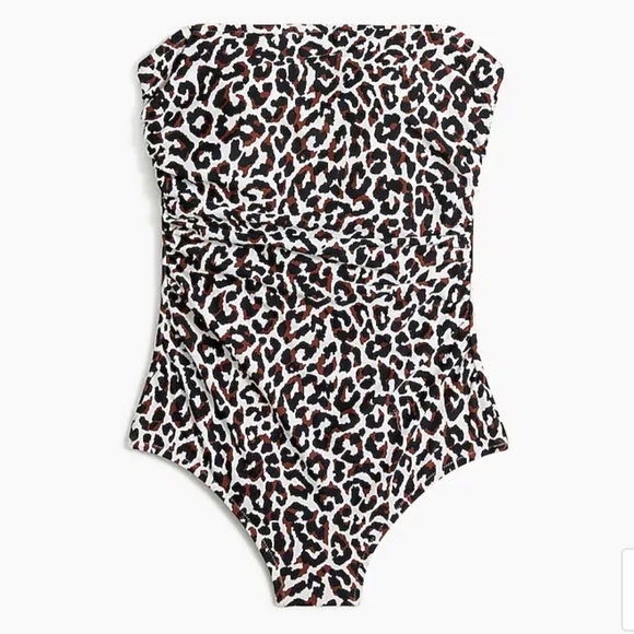 J. Crew Leopard one-piece swimsuit - Picture 2 of 6